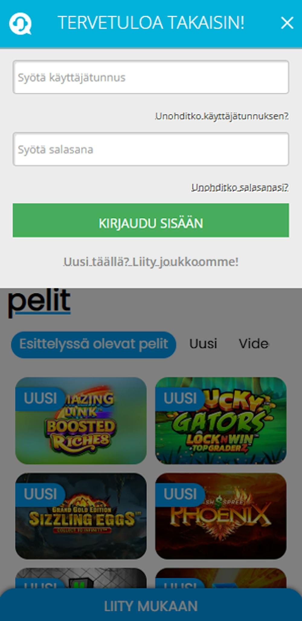 Rekisteröi uusi tili Mr Play Casinolle