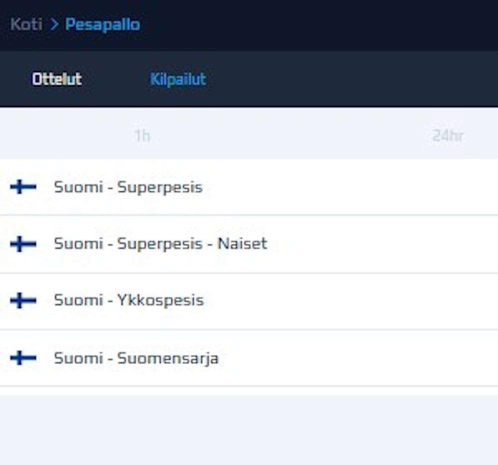 NetBet tarjoaa pesäpallo vedonlyöntiä 