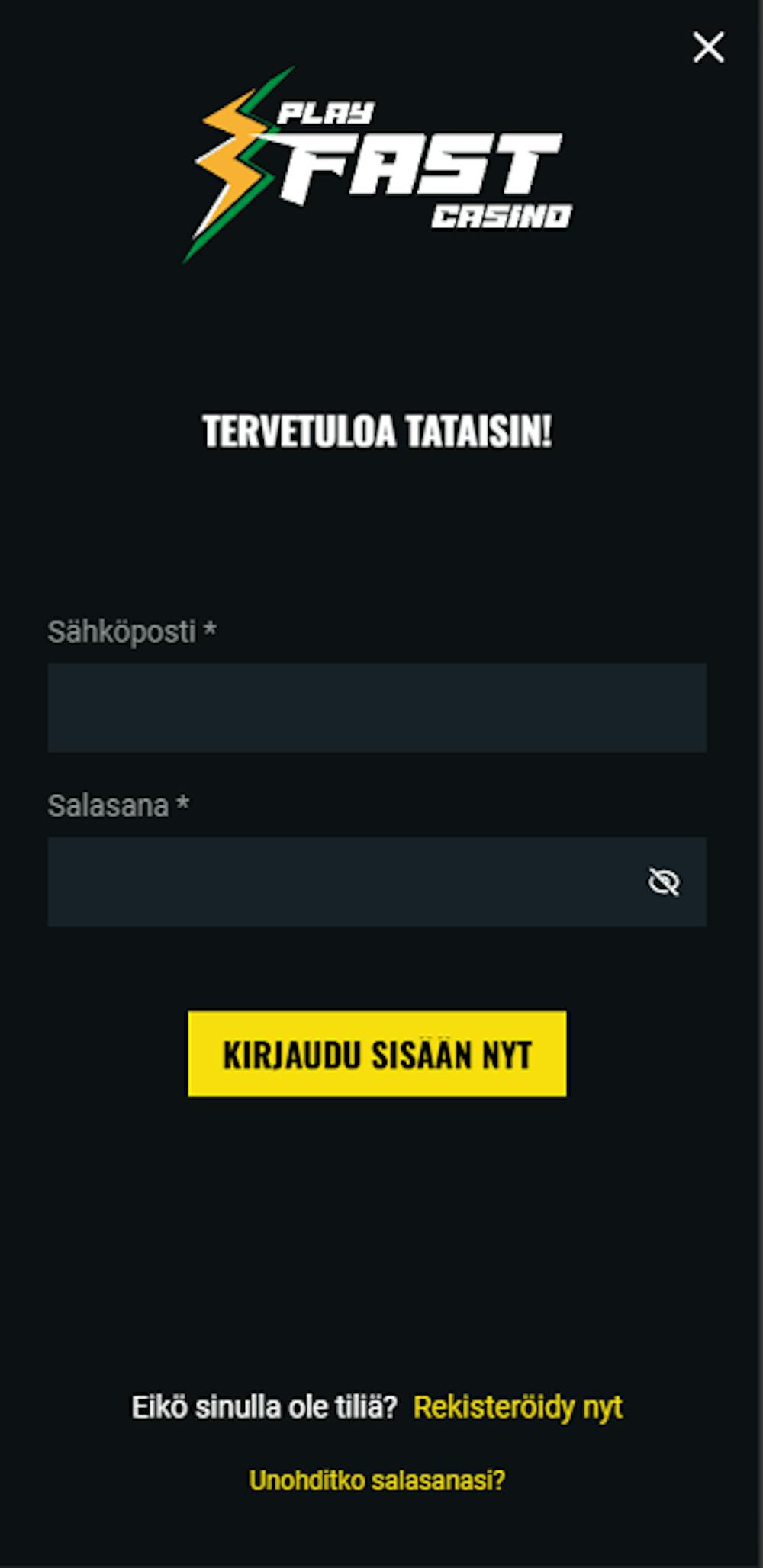 playfastin login