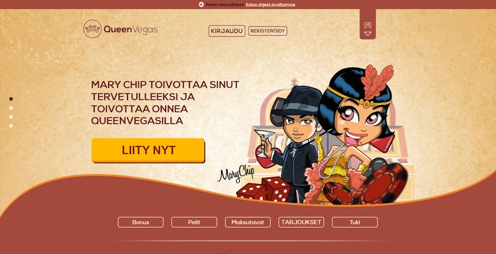 QueenVegas Casinon etusivu