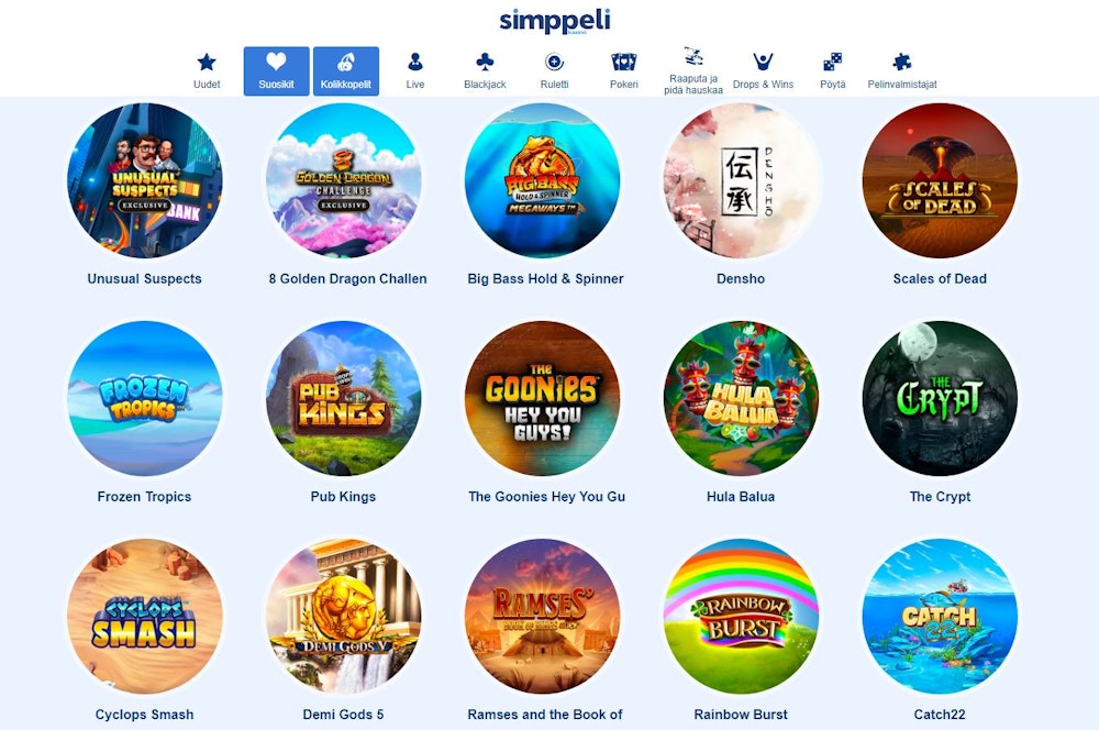 Simppeli Casino online-pelit