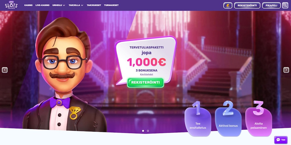 SlotsPalace etusivu