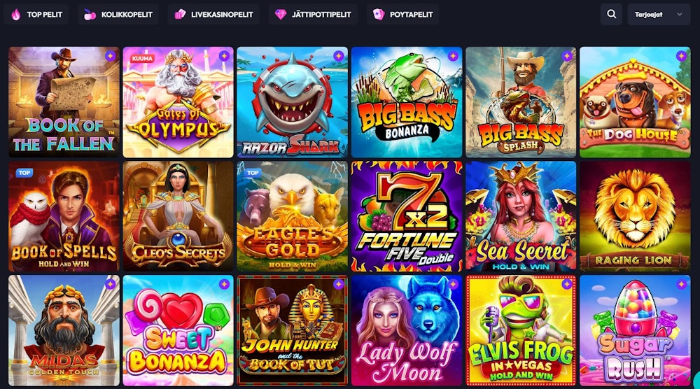 SpinFever Casino pelit
