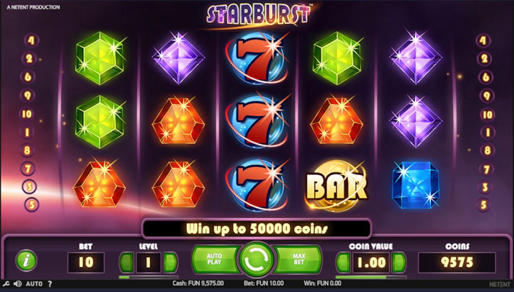 Starburst 3D-kolikkopeli