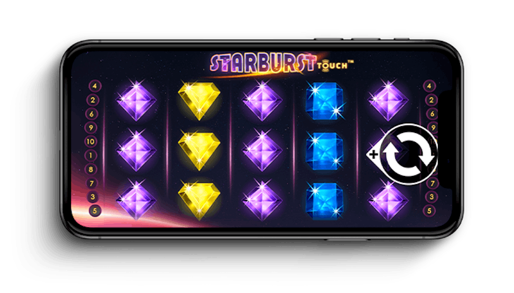 Starburst slotti mobiililaitteella