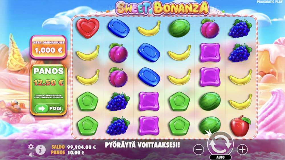 Sweet Bonanza slotti testissä - 100 spinnin jälkeen