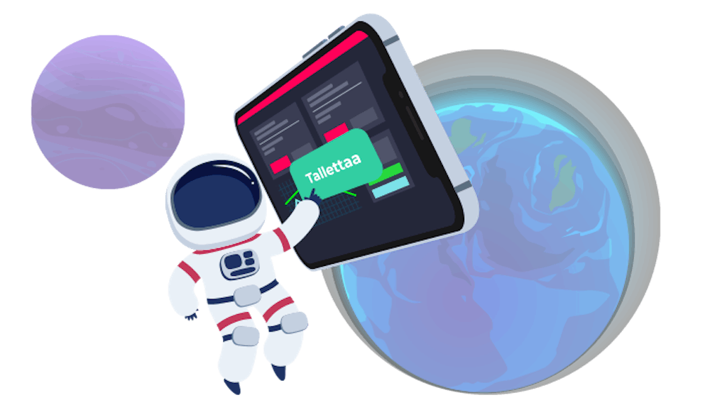 Talletus vedonlyöntisivulla