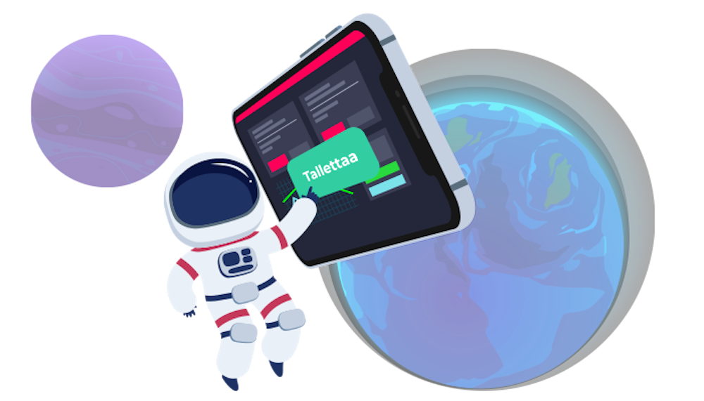 Talletus vedonlyöntisivulla