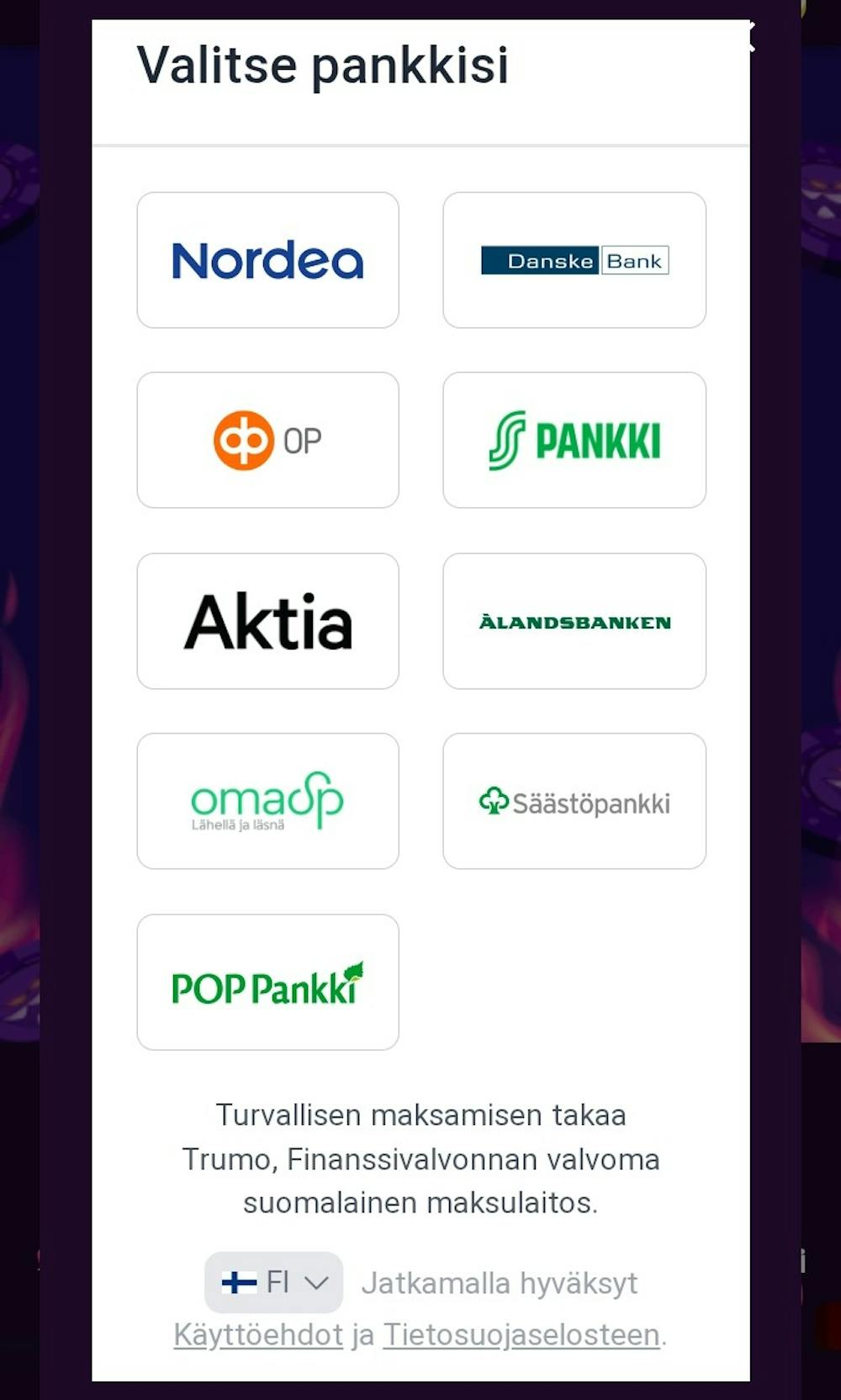 Trumo kasinot pankki