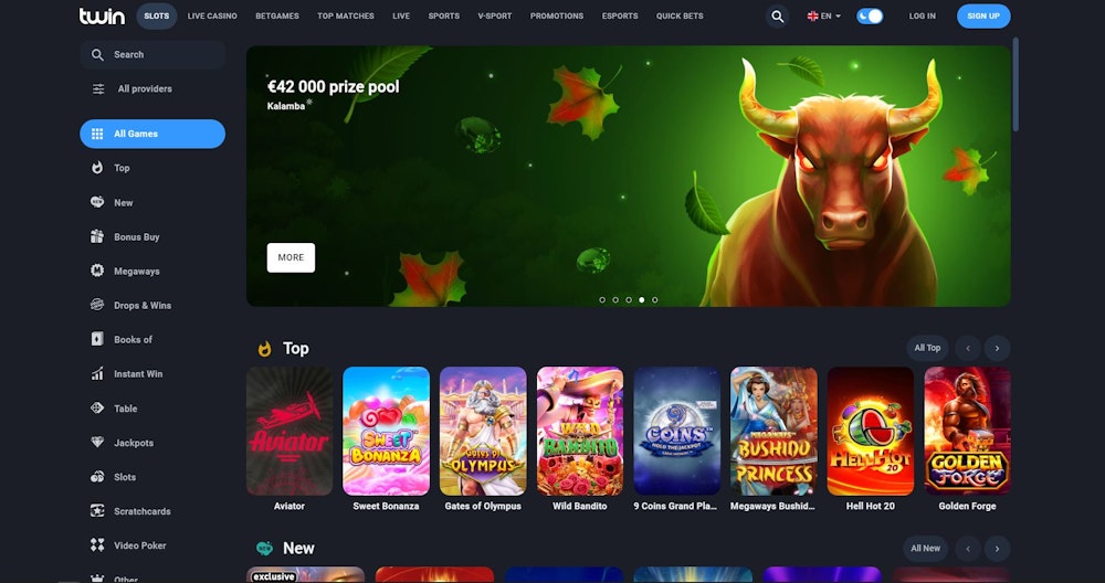 Twin Casinon kotisivut