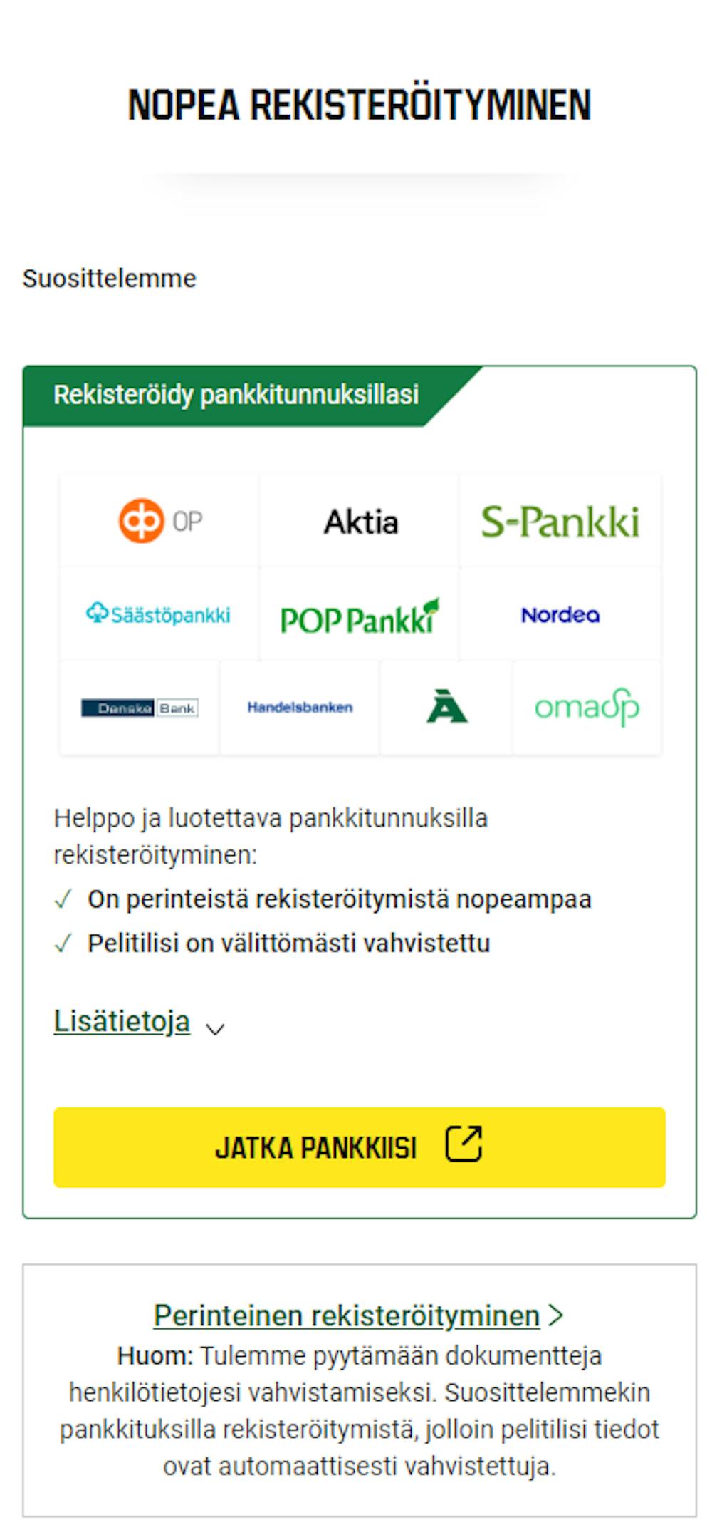 unibetin login