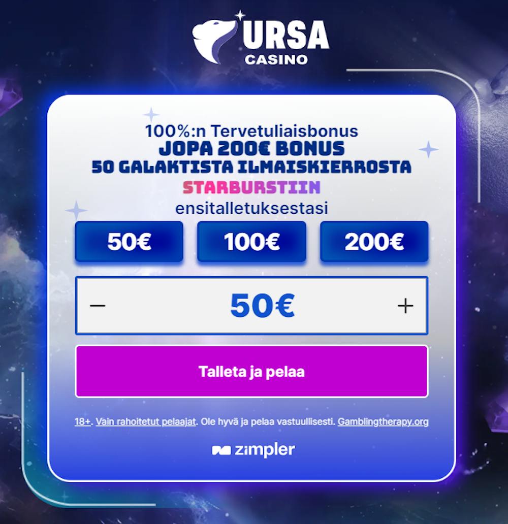 ursan tervetulotarjous