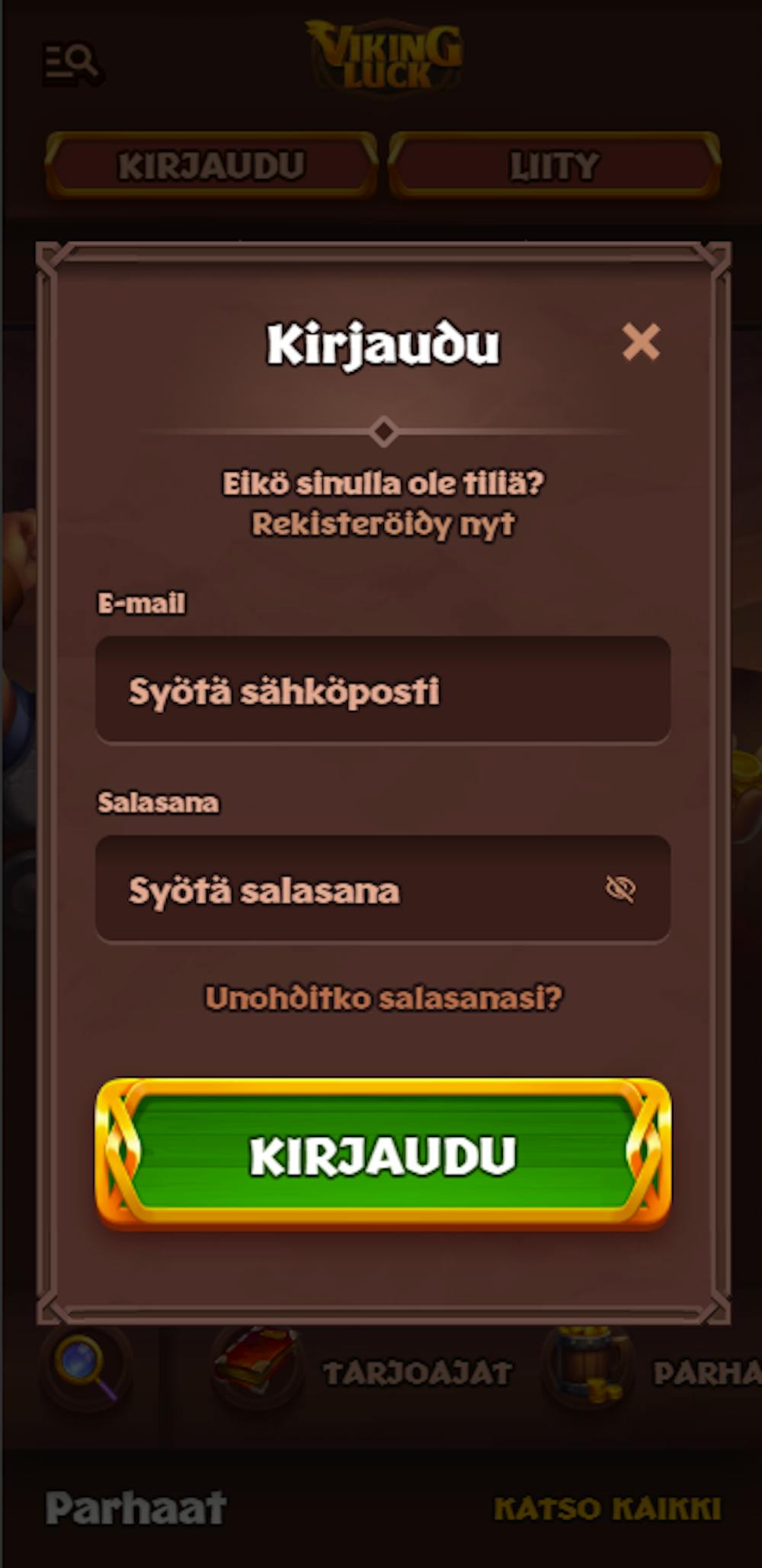 Viking Luck Casino rekisteroityminen