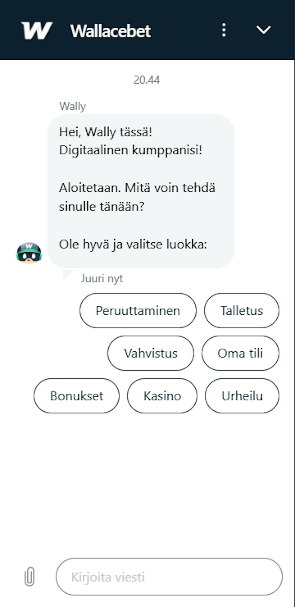 Wallacebetin asiakaspalvelu