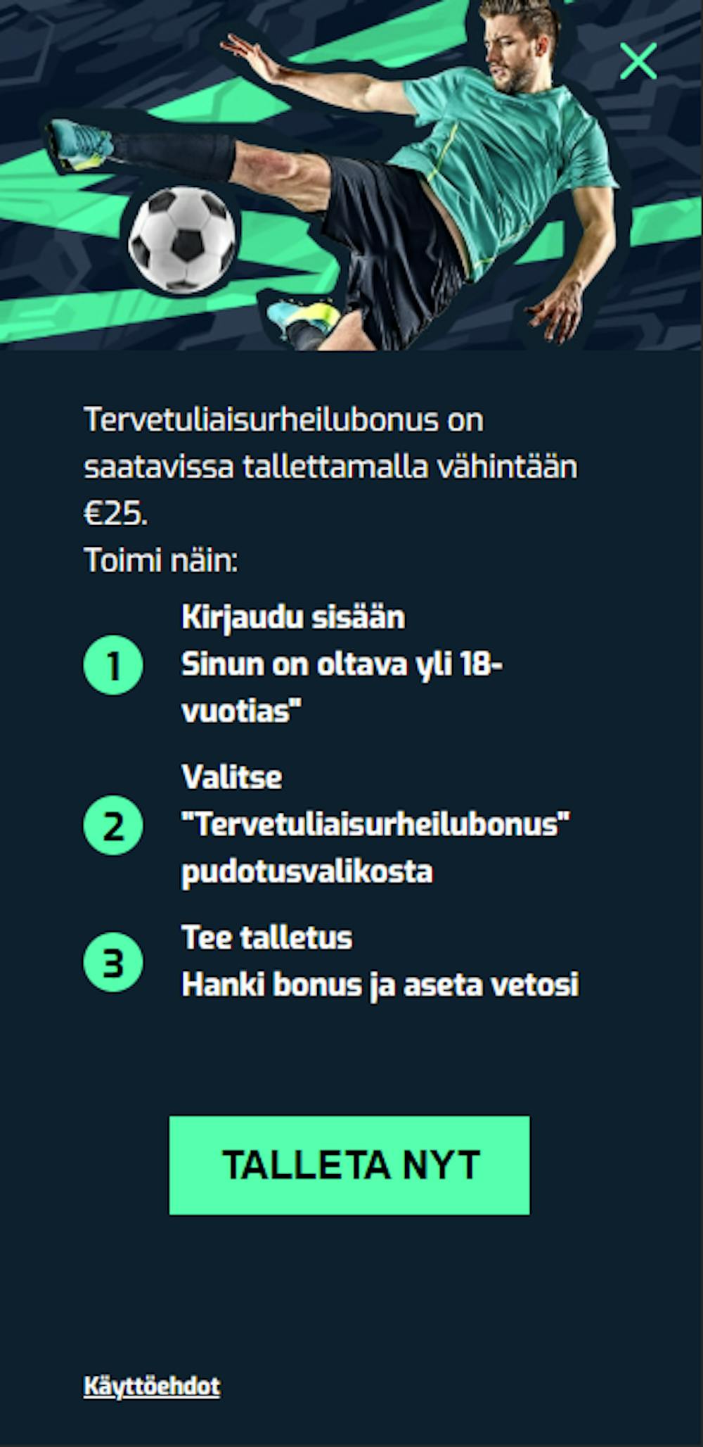Wallacebetin tervetuliaisbonus