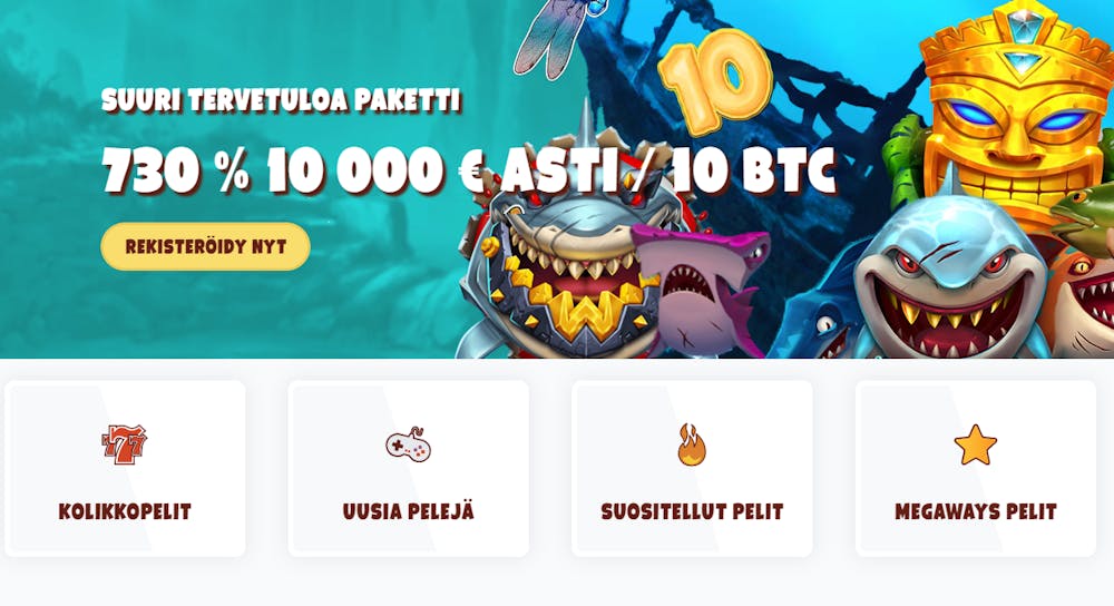 5Bonuses kasinon tervetuliaisbonuksen tarjous.