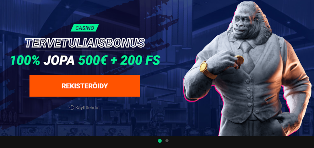 Betinia nettikasinon tervetuliaisbonus.