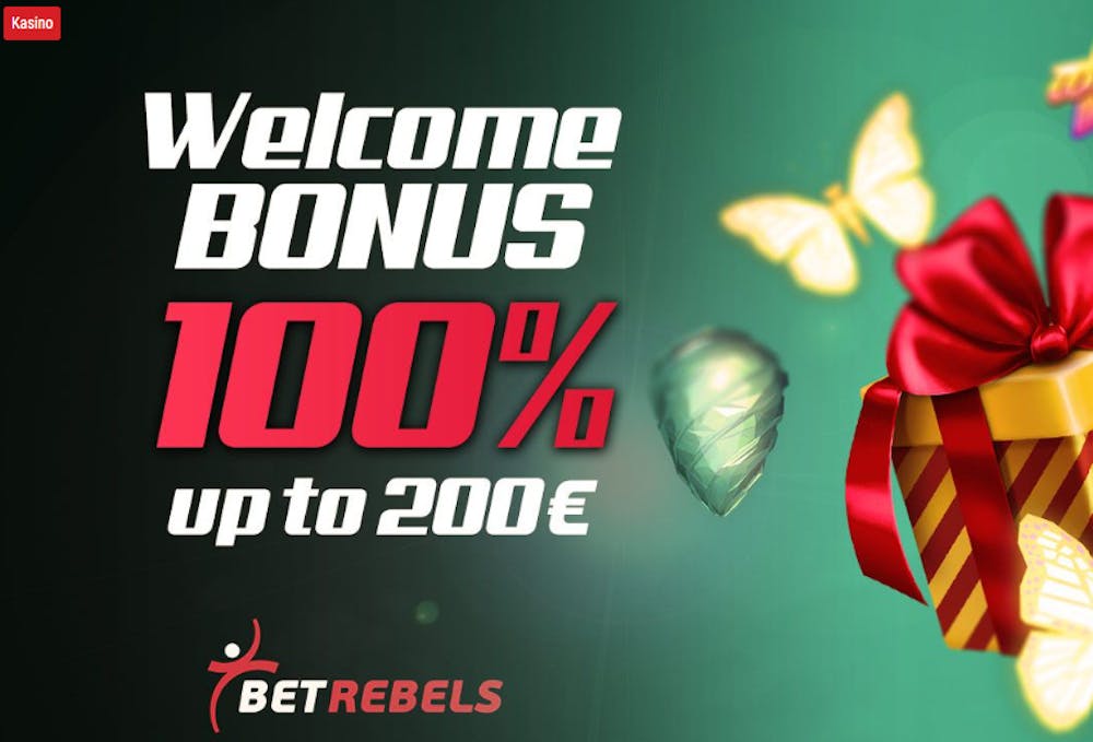 Bet Rebels Casinon tervetuliaisbonus.