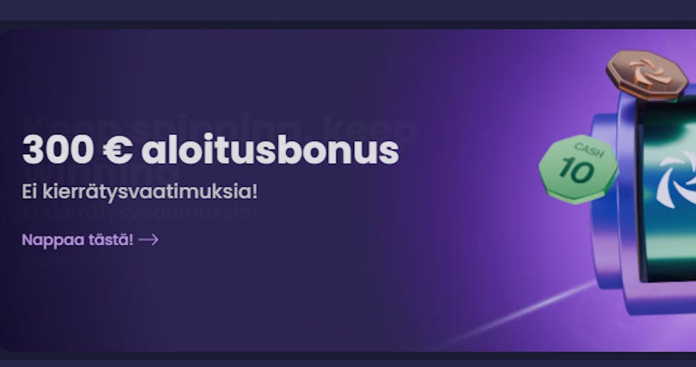 Tervetulobonus Respin nettikasinolla.