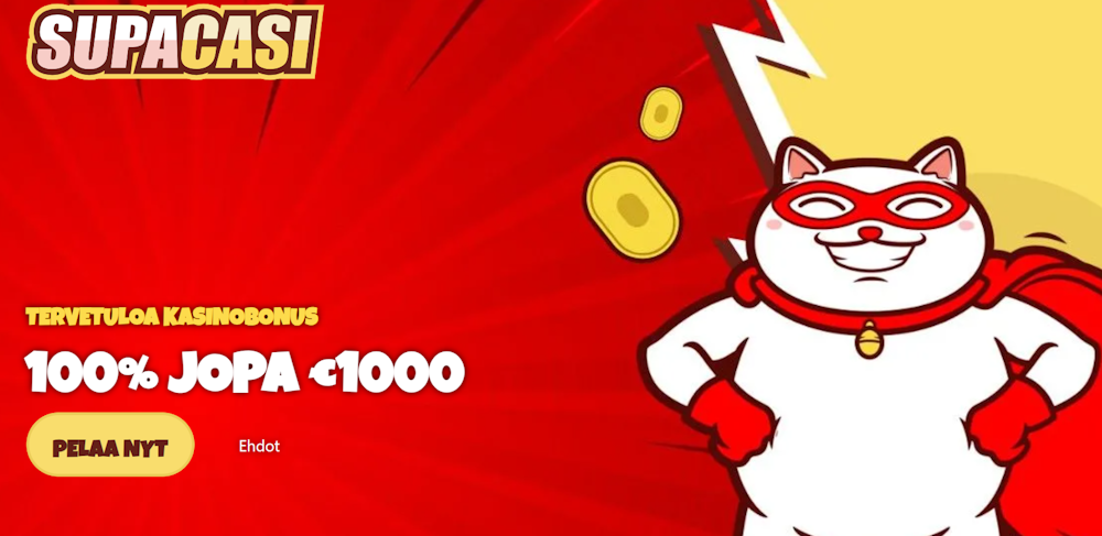 Supacasi nettikasinon tervetuliaisbonus.