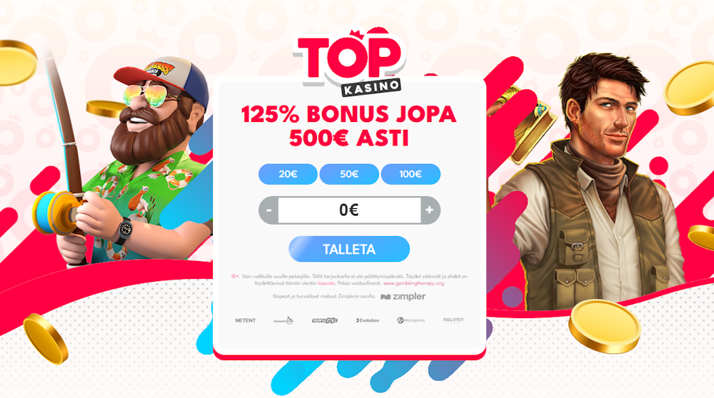 Tervetuliaisbonus Top Kasinolle.