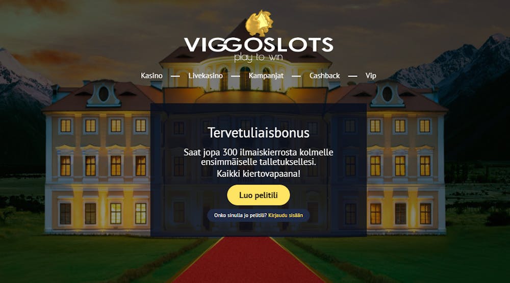 Viggo Slots nettikasinon tervetuliaisbonus.