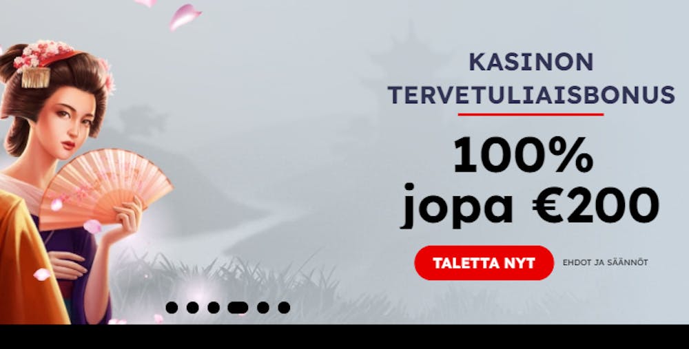 Yugi Bet kasinon tervetuliaistarjous uusille pelaajille.