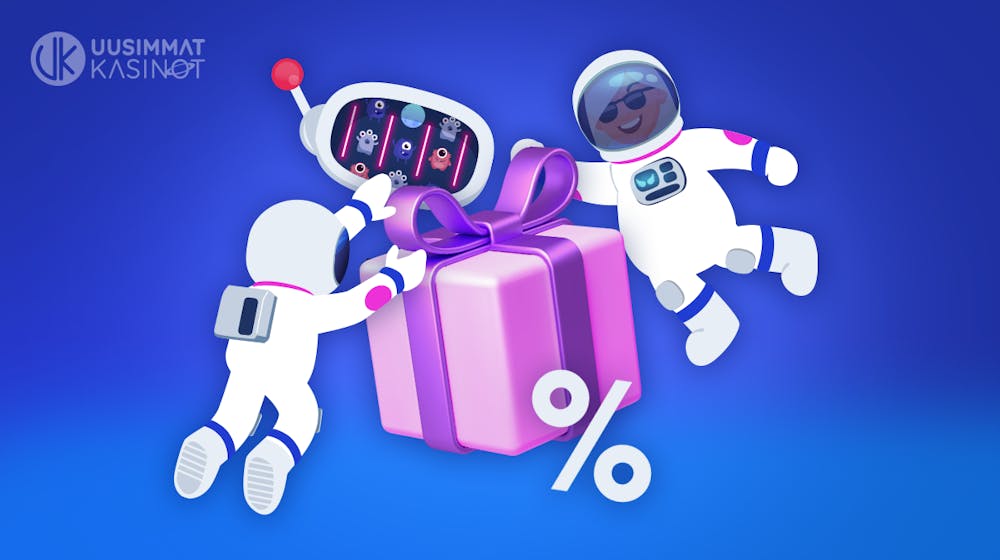 Astronautit avaavat paketista casinobonuksen