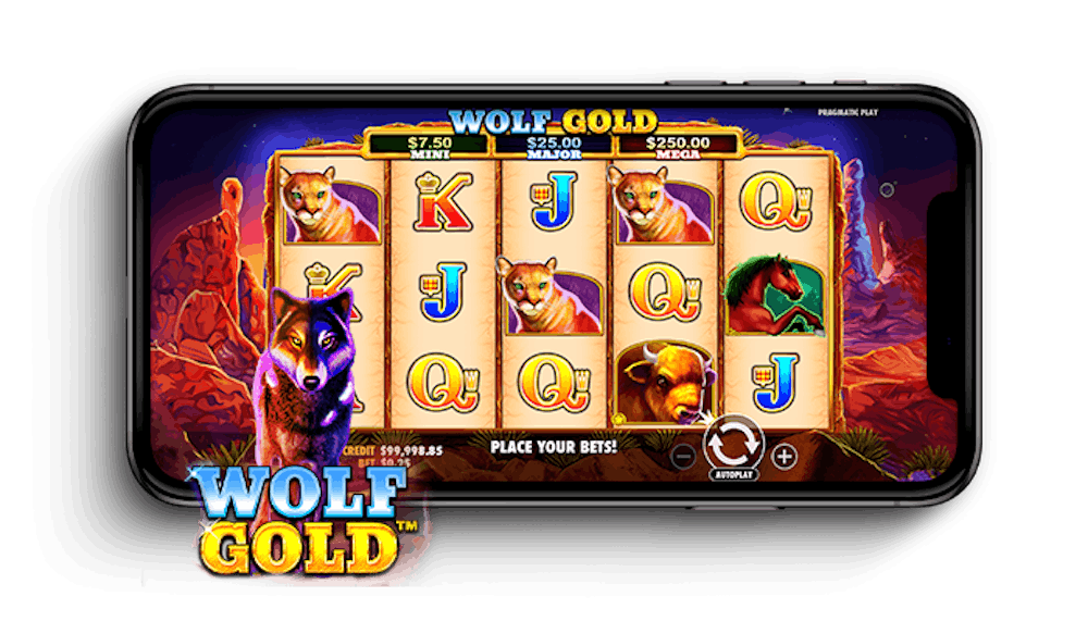 Wolf Gold slotti mobiilissa