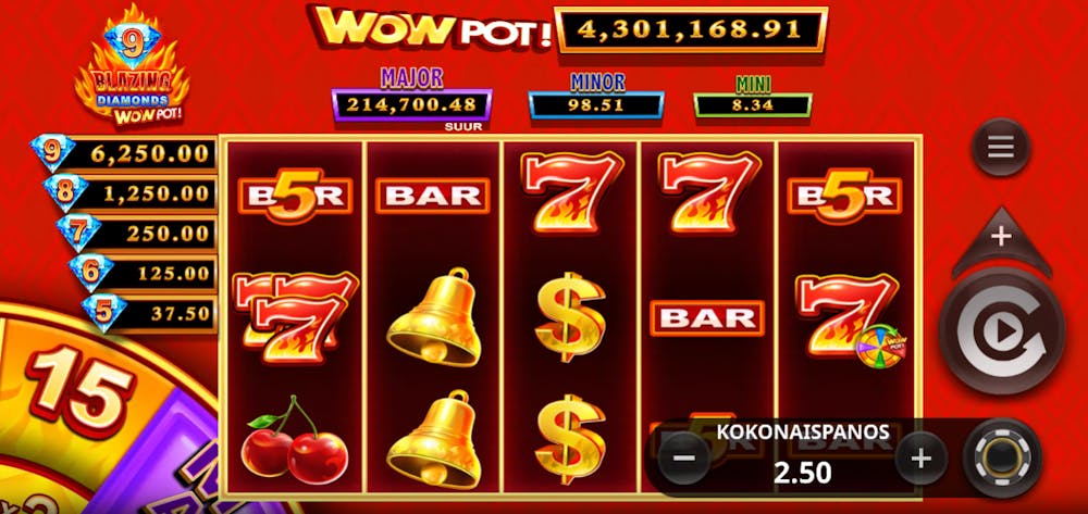 Wowpot jackpot-pelit